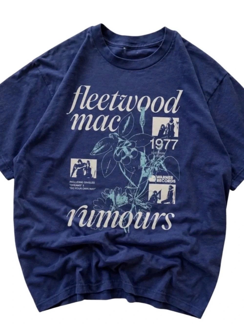 'Rumours' 1977 Navy Graphic Tee